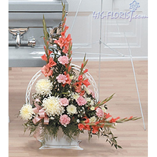 Tribute Flower Basket c1935 Funeral Flower Arrangements