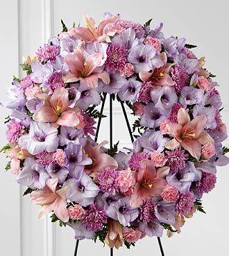 Lavender Sympathy Wreath