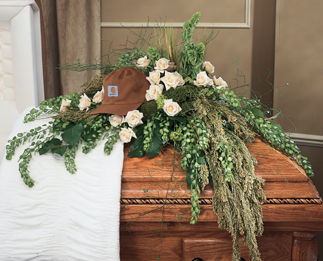 Funeral flowers for a man